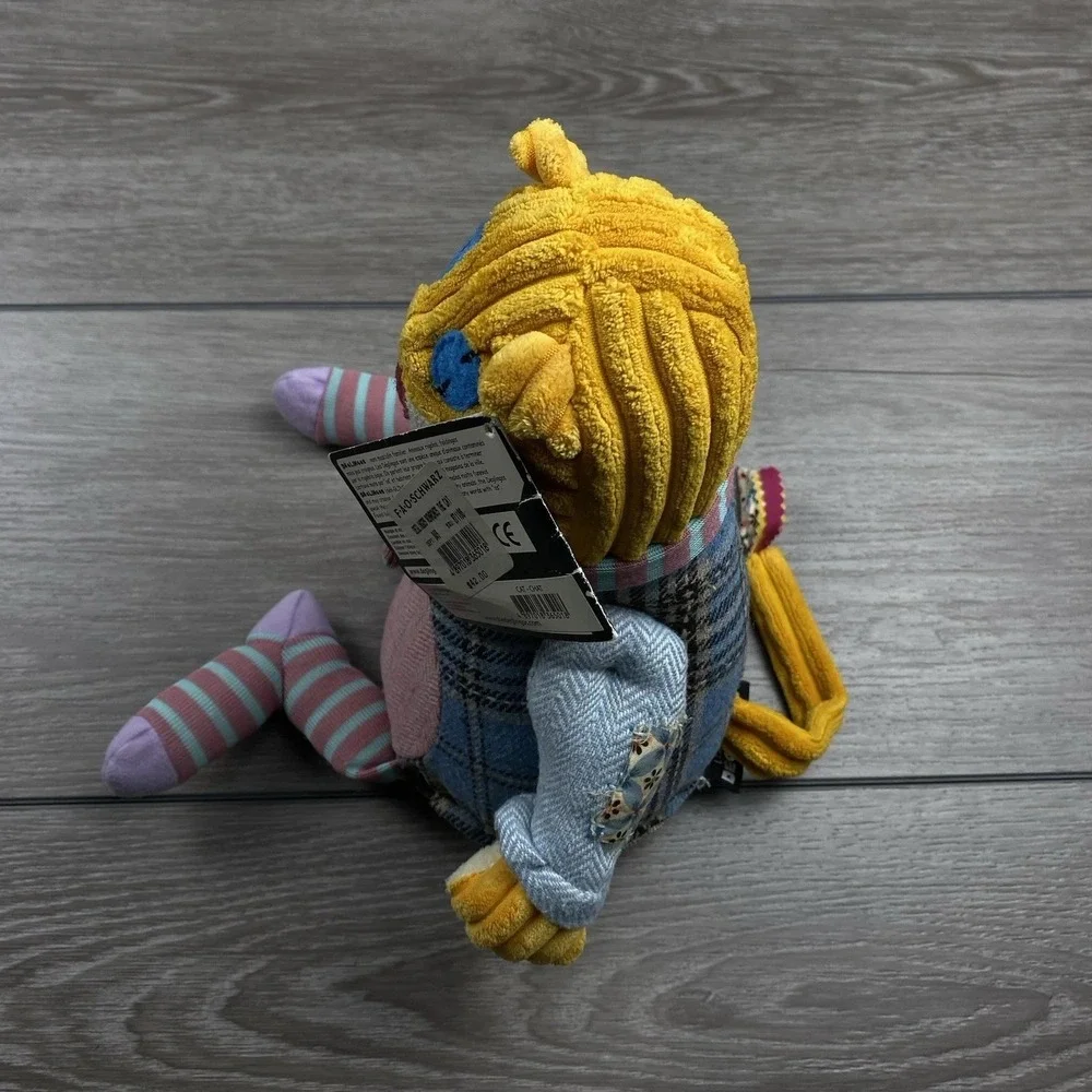 Les Deglingos Ronronos‎ The Cat Patchwork Stuffed Animal 10.5